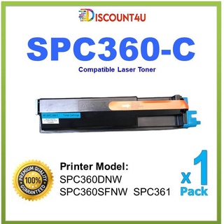 ตลับโทนเนอร์ SPC360-C เทียบเท่าสําหรับเครื่องพิมพ์ Ricoh Spc360Dnw Spc360Sfnw Spc 360 360DNW 360SFNW