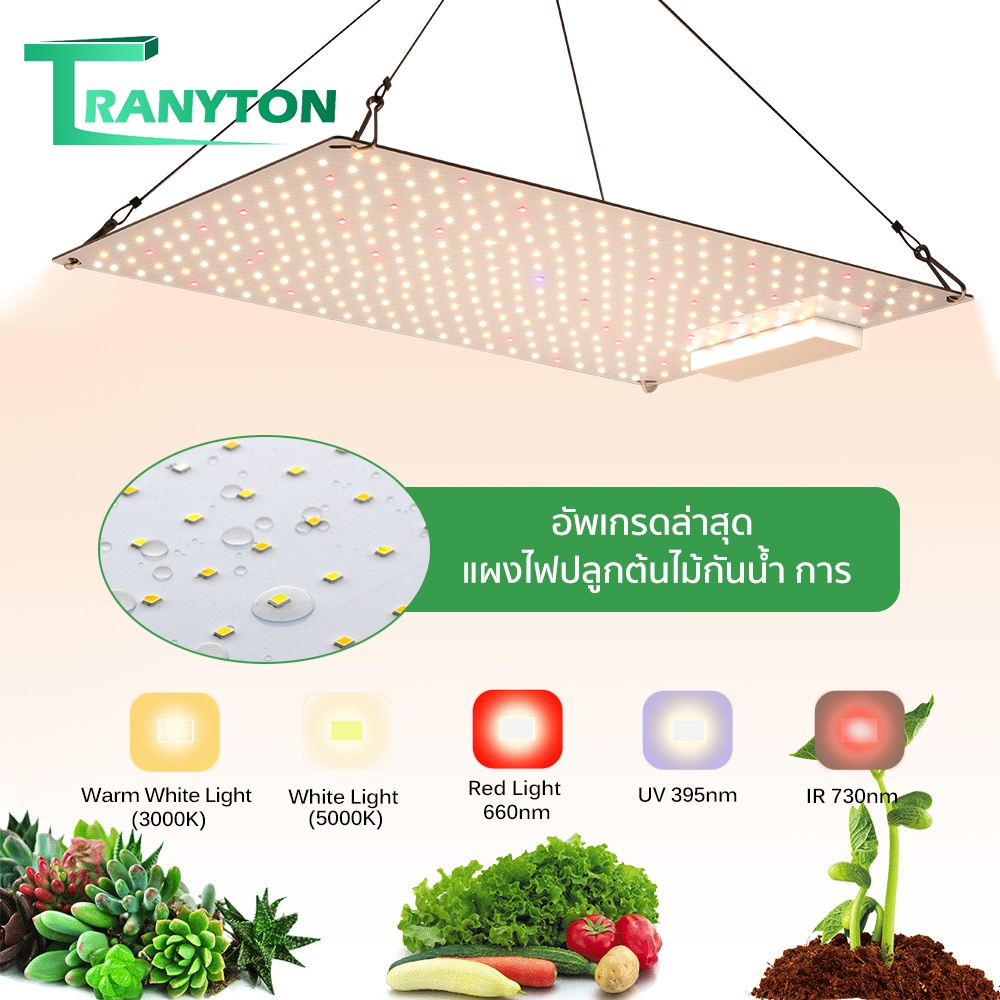 ไฟปลูกต้นไม้ LED Grow Light Full Spectrum 650W 1000W Samsung LM281B กัน ...