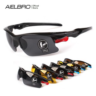 สินค้า ⚡Flash AIELBRO แว่นตากันแดด UV400 มองเห็นที่มืด สําหรับขี่จักรยาน เล่นกีฬา กลางแจ้ง