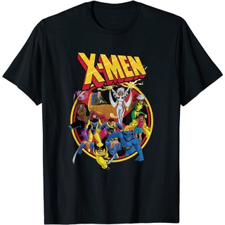 เสื้อยืดอินเทรนด์ผู้ชายอินเทรนด์ผู้หญิงเสื้อยืด พิมพ์ลาย Marvel X-Men Animated Series 90s สไตล์เรโทร สําหรับผู้ชายS-3XL