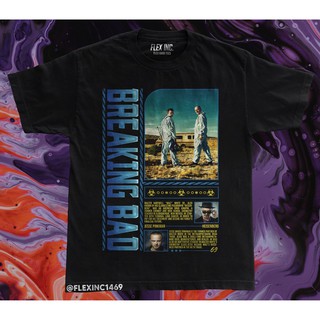 เสื้อยืด โอเวอร์ไซซ์ พิมพ์ลาย Breaking Bad Heisenberg Walter Jesse Pinkman แฟชั่นสตรีท สีขาว