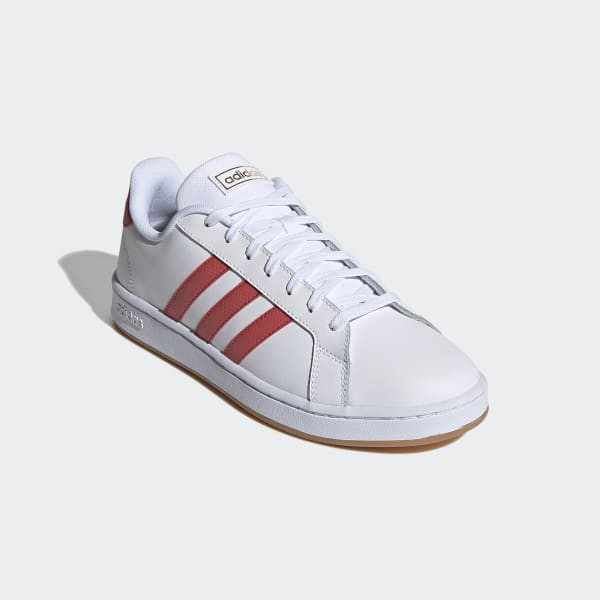 ADIDAS Grand Court White Mens FY8208.Cloud White Crew Red Gum. Shopee Thailand