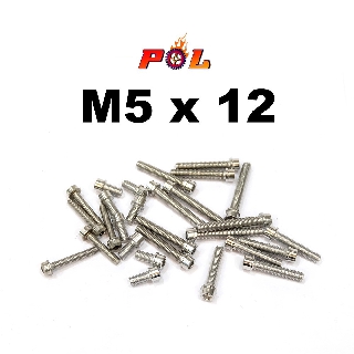 น็อตเลส หัวล้าง น็อตสแตนเลสหัวล้าง เบอร์8 (M5) ราคา 1 ตัว น็อตหัวล้าง น็อตหัวจม อะไหล่แต่งมอไซด์ อุปกรณ์ตกแต่ง