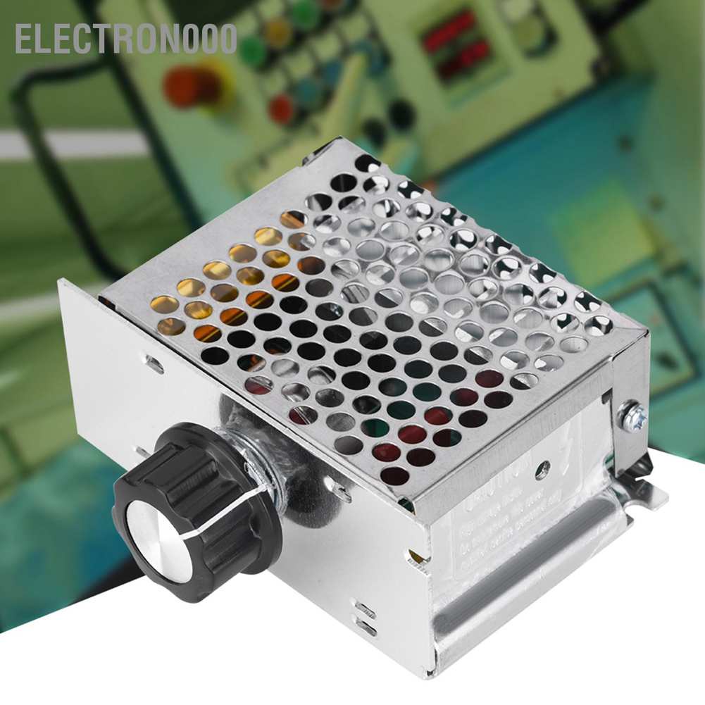 ภาพหน้าปกสินค้าเครื่องควบคุมความเร็วมอเตอร์ไฟฟ้า Electron000 4000W Ac Voltage Regulator 220V