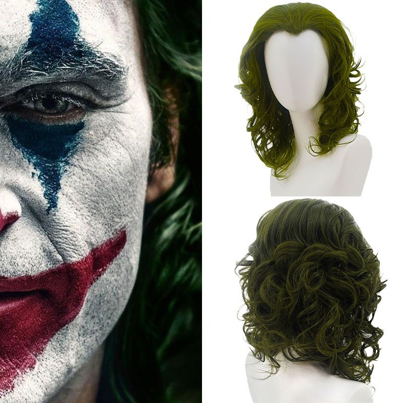 วิกผมคอสเพลย์-joker-clown-arthur-fleck-wig-joaquin-pheonix-ขนาด-35-ซม-สีเขียว-สําหรับปาร์ตี้ฮาโลวีน