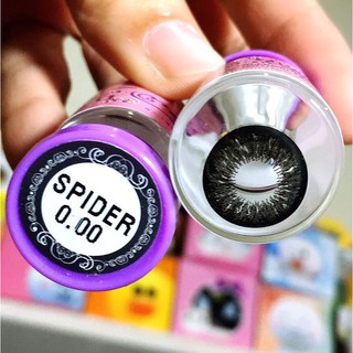 SPIDER BLACK บิ๊กอาย สีดำ ดำ สายแบ๊ว ใส่สวย น่ารักสดใส 💜Dream Color1 Contact Lens Bigeyes คอนแทคเลนส์ ค่าสายตา สายตาสั้