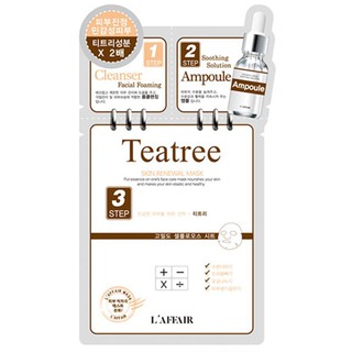 LAFFAIR TEATREE SKIN RENEWAL MASK ให้ความชุ่มชื้นและบรรเทาผิว ควบคุมความมันส่วนเกินและปรับรูขุมขน