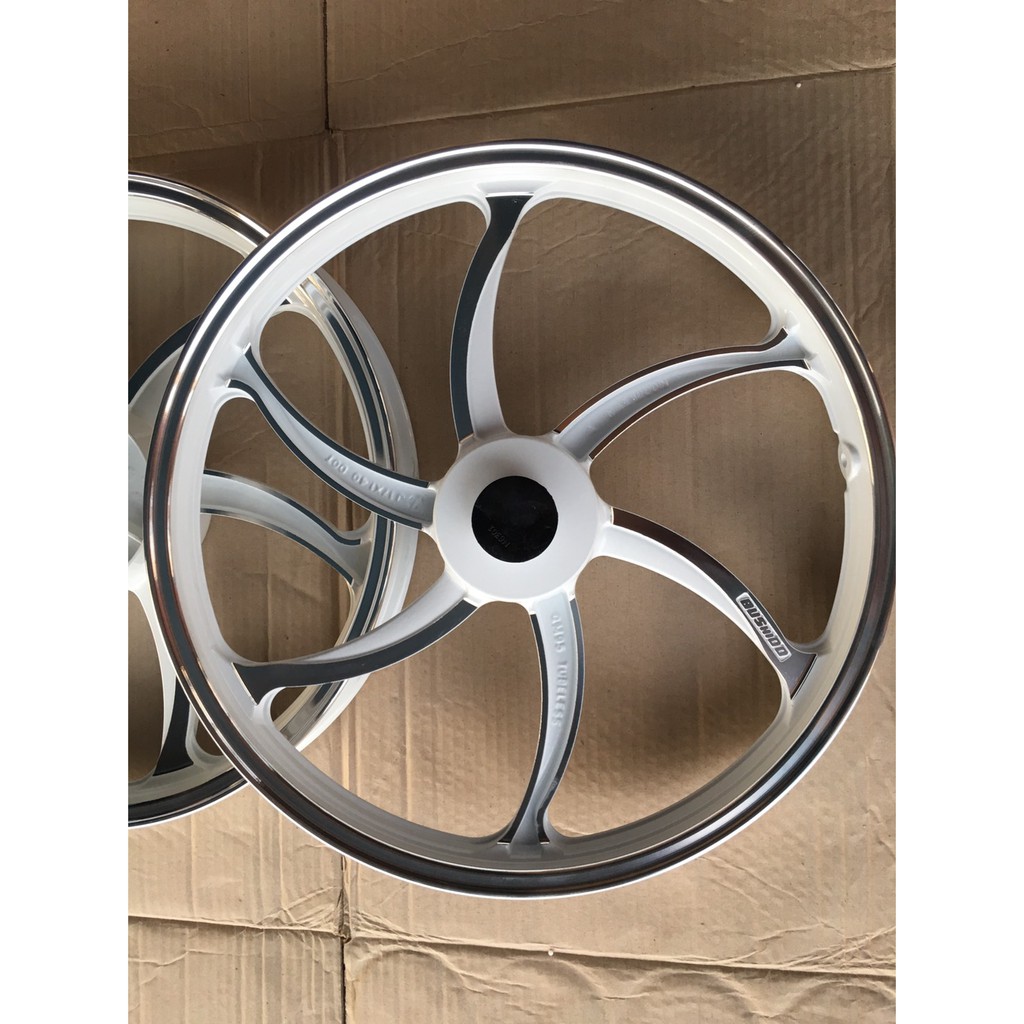 ล้อแม็ก-bushido-ขอบ17-สีขาวปัด-พร้อมลูกปืน-wave110i-wave125i-ปลาวาฬ-czi-แม็ค-mag-magnesium-alloy-wheel-max-wheel