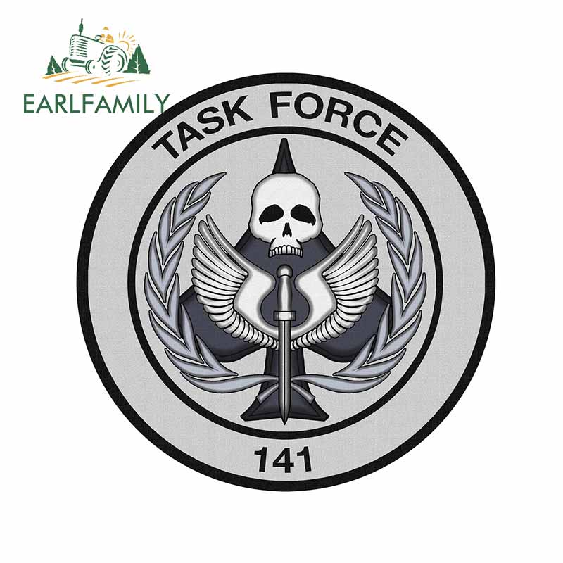 EARLFAMILY 13 ซม.สําหรับ TASK FORCE 141 สัญลักษณ์รถสติกเกอร์กันน้ํา ...