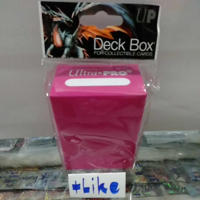 deck-box-ยี่ห้อ-ultrapro-กล่องใส่การ์ดสีชมพูเข้ม