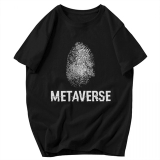 เสื้อยืด ผ้าฝ้าย พิมพ์ลาย Metaverse Id Camisetas สําหรับผู้ชาย
