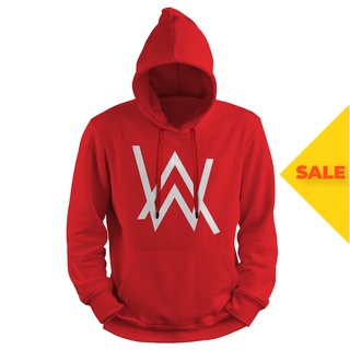 สกรีนเสื้อ 77DESIGN พร้อมส่ง! HOODIE เสื้อฮู้ดแดง Aln Waker [ สวม]