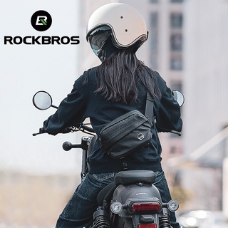 Rockbros กระเป๋าเป้สะพายหลัง กระเป๋าคาดเอว แบบพกพา เหมาะกับการพกพาเล่นกีฬา ขี่รถมอเตอร์ไซค์ สําหรับผู้ชาย และผู้หญิง