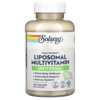 💥Pre Order✨New 🇺🇸 Solaray, Liposomal Multivitamin, Universal, 120 VegCaps