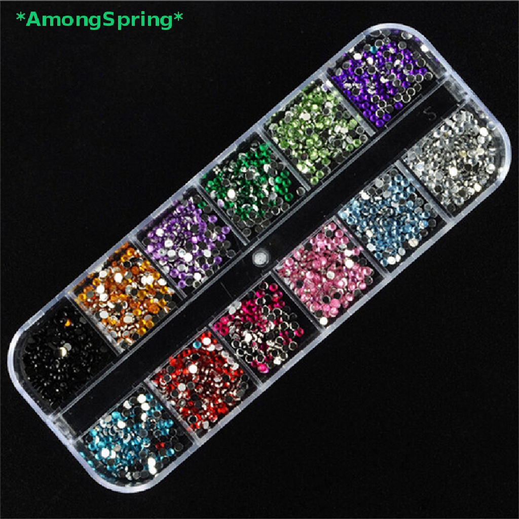 amongspring-gt-มาแรง-ใหม่-เคสอะคริลิคแข็ง-แต่งกลิตเตอร์-uv-2-มม-12-สี-สําหรับตกแต่งเล็บ