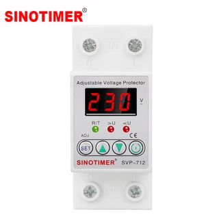 LCD Single Display Circuit Breaker Adjustable Voltage Relay Over Under Voltage Protector 220V 63A 40A Relays Protection