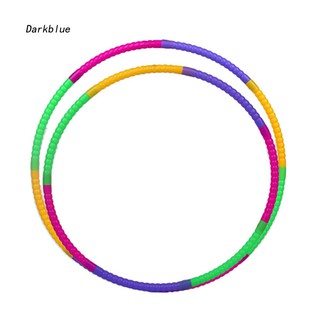 DKBL_Detachable 50/60cm Colorful Plastic Hula Kids Children Fitness Sports Hoop Tool