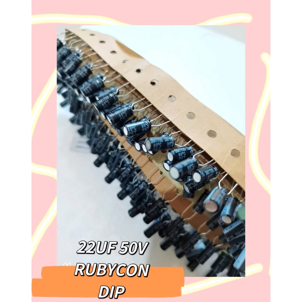 22UF 50V RUBYCON DIP | Shopee Thailand
