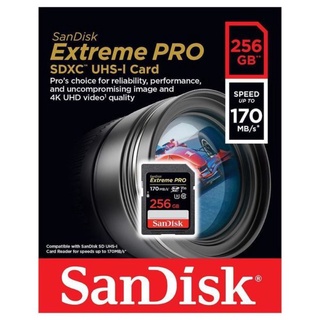 ภาพหน้าปกสินค้าSanDisk 256GB Extreme PRO SDXC R170/W90 ที่เกี่ยวข้อง