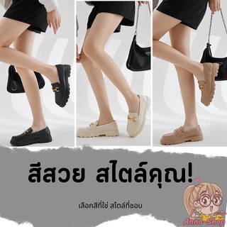 ภาพขนาดย่อของสินค้าพร้อมส่ง รองเท้าวิลเทจ วัสดุทำจากยางอย่างดี สไตล์ญี่ปุ่น รองเท้าสไตล์อังกฤษ T111