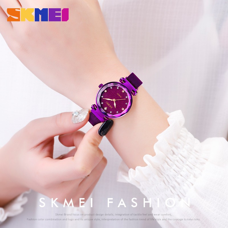 skmei-starry-นาฬิกาข้อมือควอทซ์แฟชั่น-กันน้ํา-สําหรับผู้หญิง