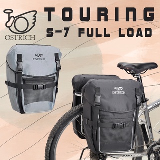 กระเป๋าทัวร์ริ่งจักรยาน Ostrich S-7 Side Bag Full load Made in Japan กันนำ้ใช้งานจริง