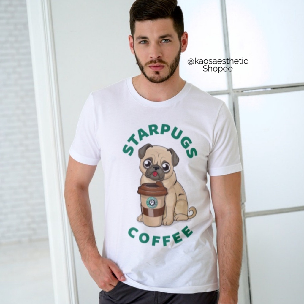 เสื้อยืดแขนสั้น-คอหยาบ-โอเวอร์ไซซ์-ลายแบรนด์กาแฟ-starpugs-30s-mahal-l-xl-xxl-สําหรับผู้ชาย-และผู้หญิง-ไซซ์-100