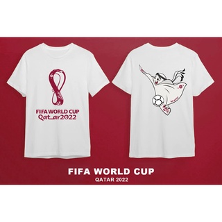 เสื้อยืด2022 Qatar World Cup Mascot LA EEB Mens Shirts High Quality T-Shirts