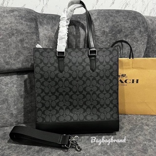 COACH GRAHAM STRUCTURED TOTE IN SIGNATURE CANVAS (C3232)