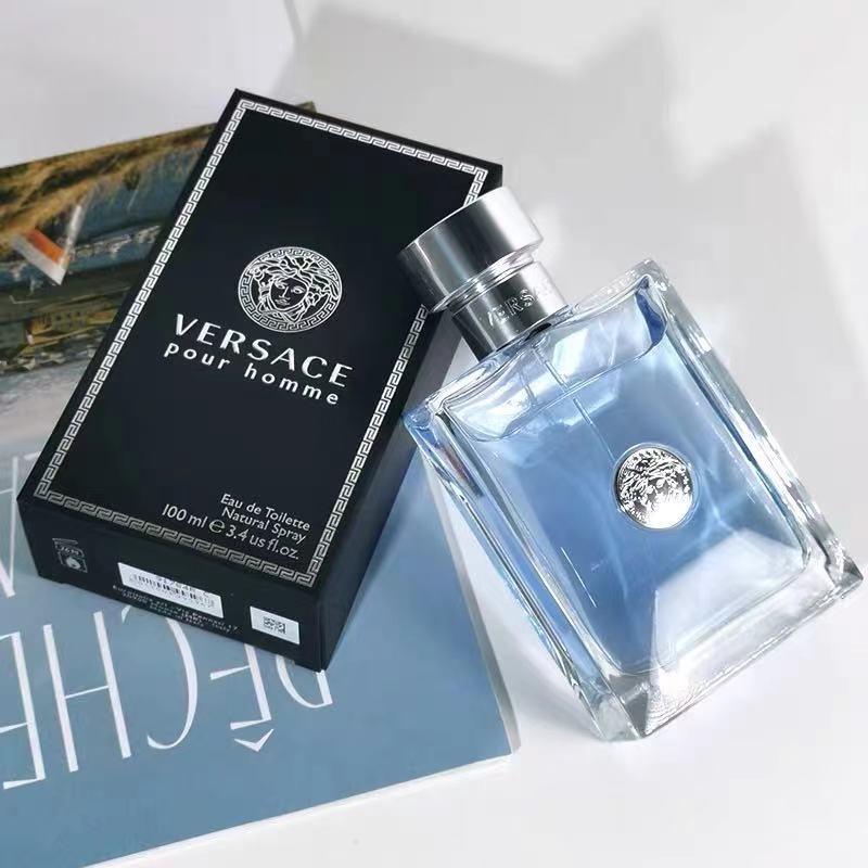 ภาพหน้าปกสินค้าพร้อมส่ง น้ําหอมเวอซาเช่ น้ำหอม Versace Pour Homme EDT 100ml น้ำหอมสำหรับผู้ชาย เวอซาเช่น้าหอม กลิ่นตินทนนาน