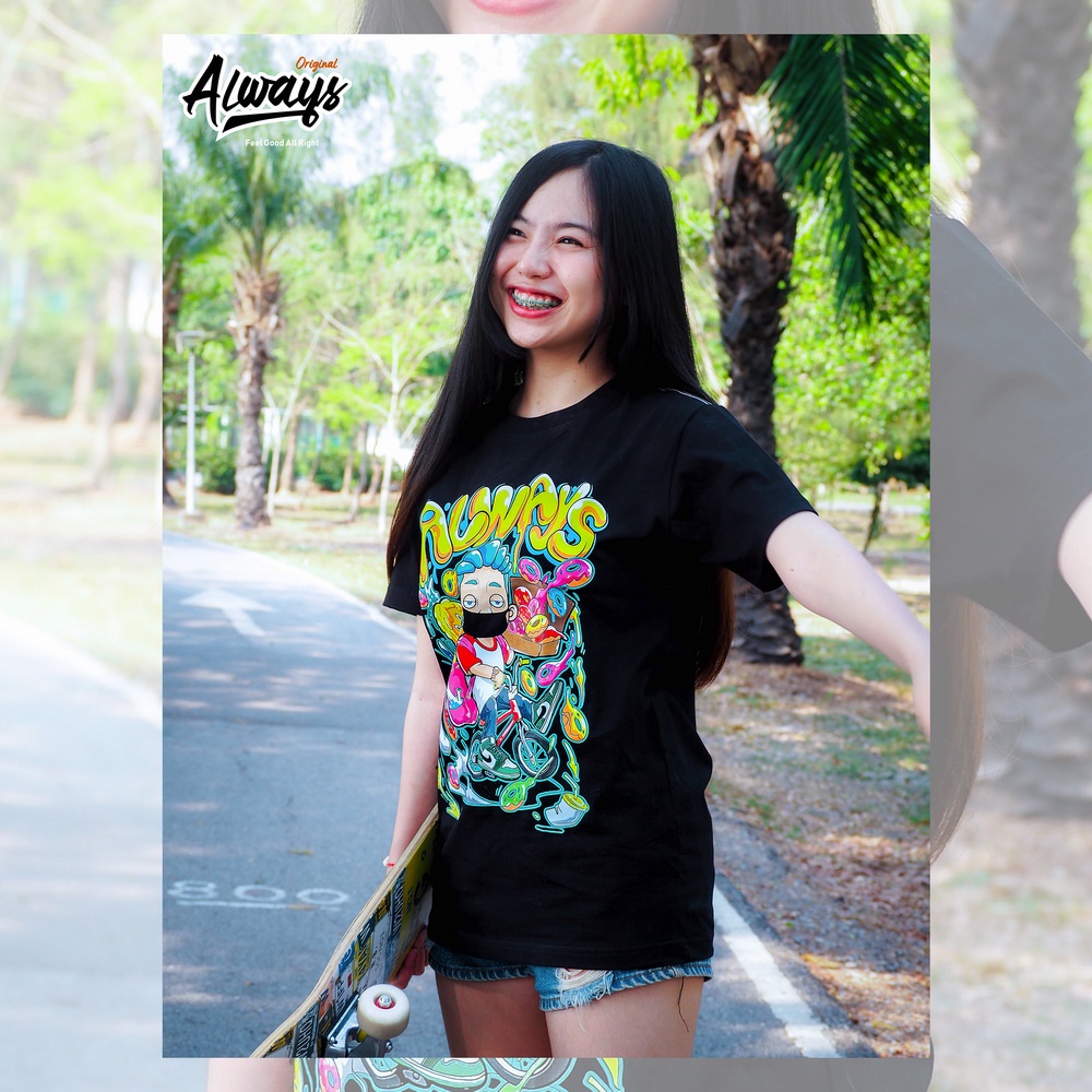 เสื้อยืดลายโดนัท-donut-พร้อมส่ง-limited-edition