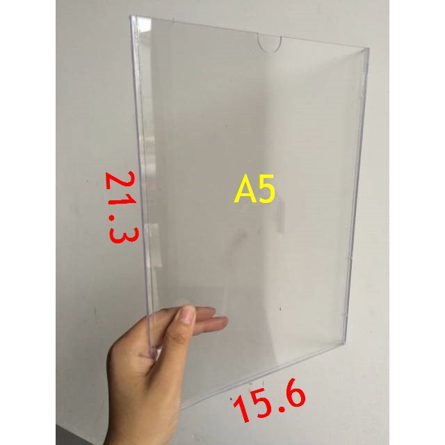 ป้ายสอดกระดาษa5-ป้ายสอดอะคริลิคติดผนัง