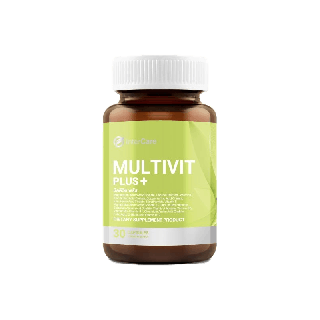 InterCare Multivit+ มัลติวิตพลัส วิตามินรวมและแร่ธาตุ 19ชนิด ปรับสมดุลร่างกาย จากการอ่อนล้าอ่อนเพลีย [1 กระปุก 30 เม็ด]