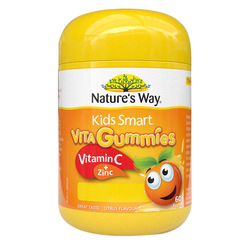 Nature's way kids smart vita gummies vitamin c + zinc 60 pastilles
