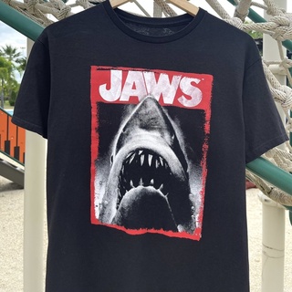 เสื้อยืดผ้าฝ้ายพิมพ์ลายขายดี Jaws | ภาพยนต์ฉลามฉายปี 2519