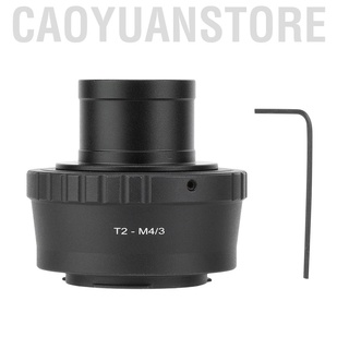 อะแดปเตอร์เลนส์กล้องโทรทรรศน์ t 2 - m 4/3 โลหะ 1 . 25 นิ้วสําหรับกล้อง olympus panasonic m4/3