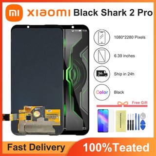 6.39&amp;#39;&amp;#39; Super AMOLED สําหรับ Xiaomi Black Shark 2 Pro จอแสดงผล LCD หน้าจอสัมผัส Digitizer ประกอบ DLT-A0 SKW-H0 SKW-A