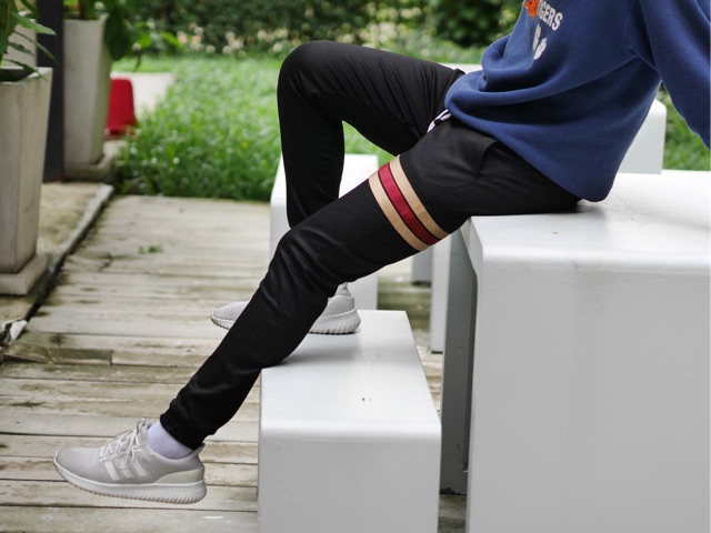 jogger-pants-สีดำผ้ายืดญี่ปุ่น