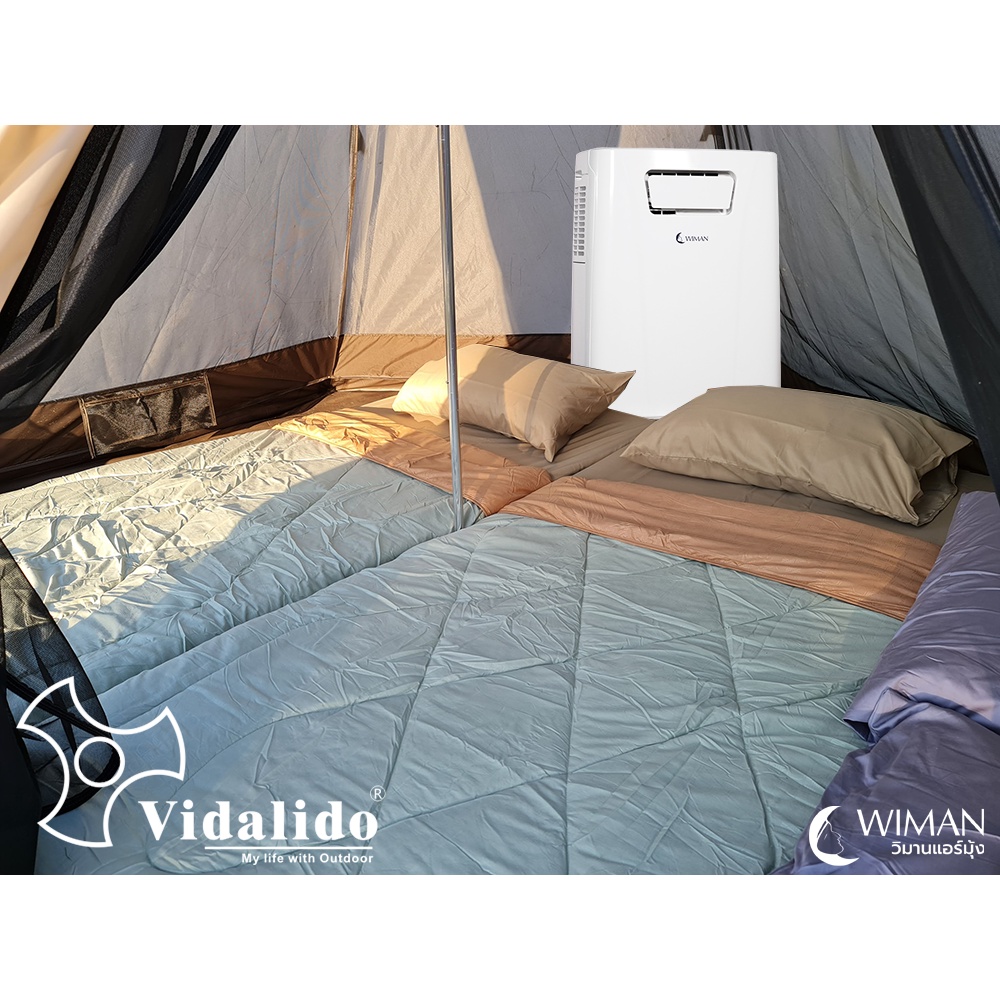 new-เสาอลูมิเนียม-ขาว-2021-vidalido-tent-tt-350-สำหรับ-2-4-คน-เป็นเต็นท์กระโจม-วิดาลิโด้-วิมานแอร์-tt350