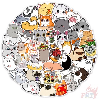 50 ชิ้น / ชุด ☆ สติกเกอร์ ลายแมวน่ารัก รุ่น 02 Kawaii Pets สําหรับตกแต่ง ☆ สติกเกอร์ ลายกราฟฟิติ กันน้ํา Diy