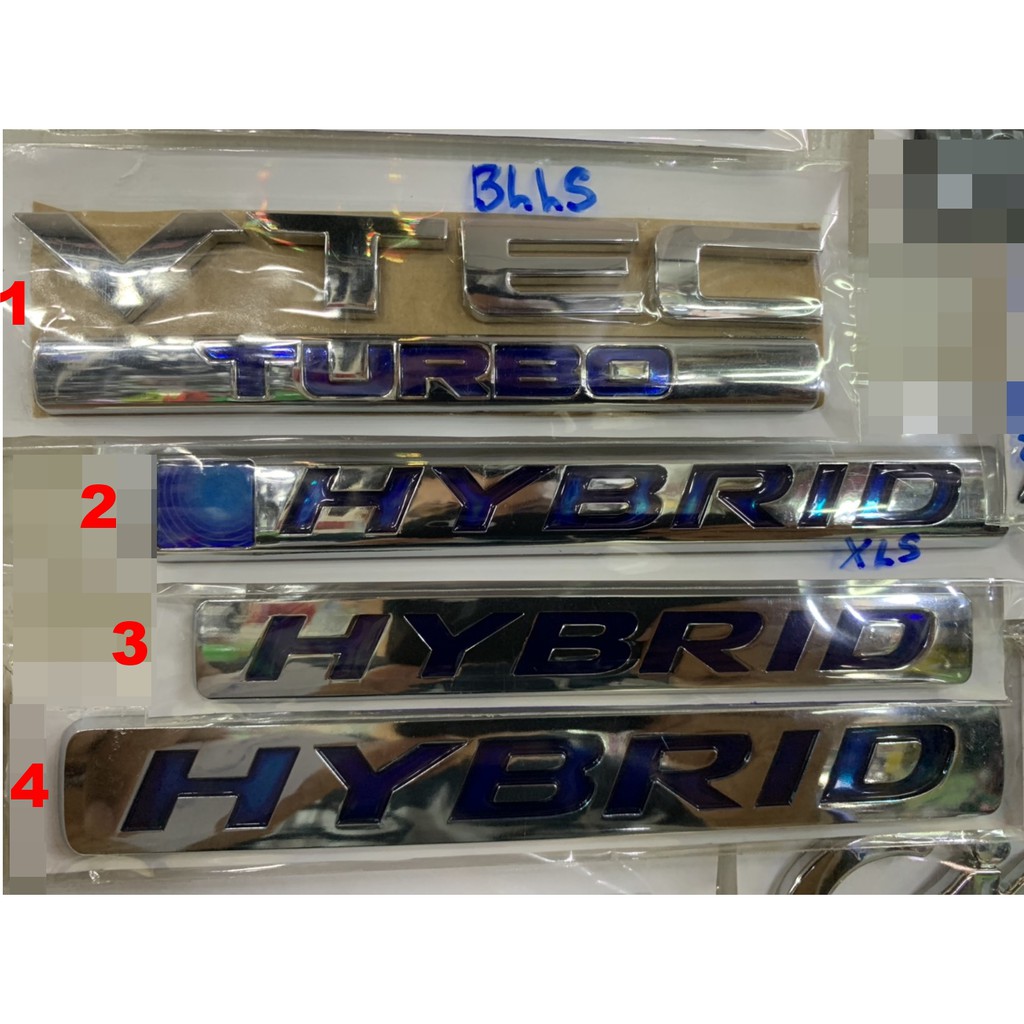 honda-vtec-turbo-hybrid-ตรา-โลโก้-สัญลักษณ์-accord-civic-jazz-logo-ฺbadge