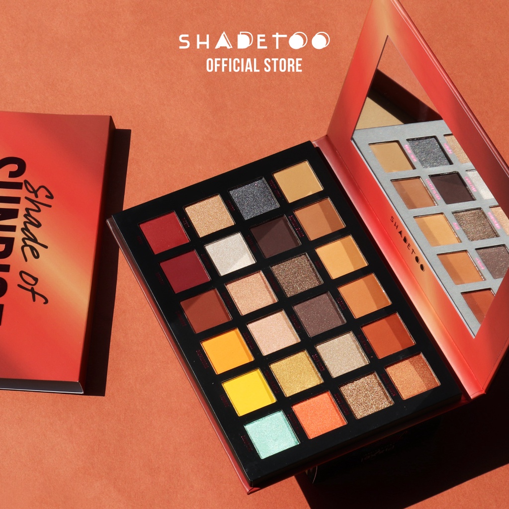 shade-of-sunrise-อายแชโดว์พาเลตต์-24-สี-โทนสีส้ม-แดง-คอปเปอร์-shadetoo-24-colors-eyeshadow-palette