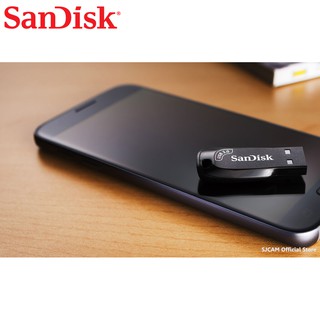 ภาพขนาดย่อของภาพหน้าปกสินค้าSanDisk Ultra Shift USB 3.0 Flash Drive SDCZ410 32 64 128 Black compact design แฟลซไดร์ฟ ประกัน Synnex 5ปี จากร้าน sjcam_officialstore บน Shopee ภาพที่ 8