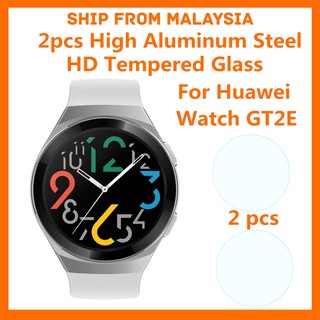 ฟิล์มกระจกนิรภัยกันรอยหน้าจอ HD แบบอลูมิเนียม สําหรับ Huawei Watch GT2E GT 2E [ 2 ชิ้น ]