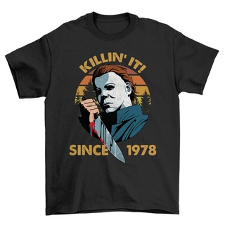 เสื้อยืดลําลอง แขนสั้น พิมพ์ลาย Michael Killin It Since 1978 น่ากลัว เหมาะกับปาร์ตี้ฮาโลวีน สําหรับผู้ชายS-5XL