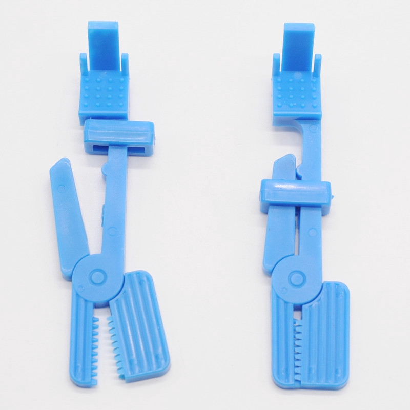 Dentistry Lab Plastic Snap XRay Film Radiograph Holder Clip Blue For