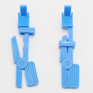 Dentistry Lab Plastic Snap X-Ray Film Radiograph Holder Clip Blue For Clinic Equipment