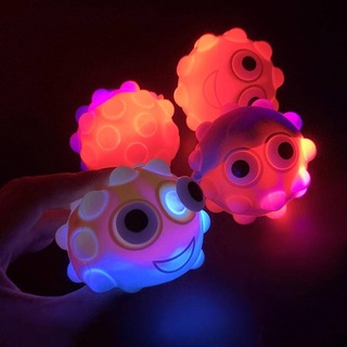 ใหม่ Pop It 3D Ball Fidget ของเล่นต่อต้านความเครียดบรรเทา Figet Rainbow Push Bubble (สามารถแฟลชได้)