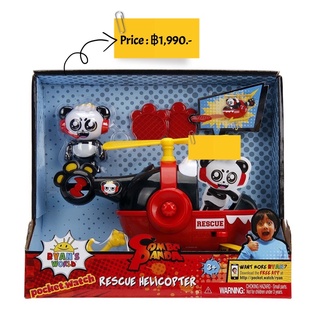 Ryan’s toy : Ryans World 6 Rescue Helicopter with Combo Panda