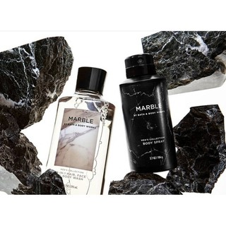 Bath &amp; Body Works รุ่น Mens Collection กลิ่น Marble กลิ่นหอมออกใหม่หอมแนวสะอาดๆ สปอร์ตสดชื่นสดใส ใหม่แท้ 100% USA